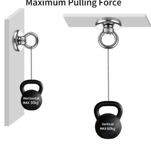 Salvage 60KG Recovery Magnet Hook Countersunk Hole Eyebolt Treasure Hunting Fishing - Image 5