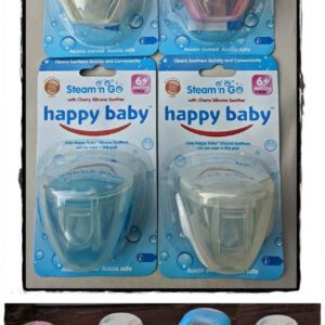 25 x 4 Pack (100 Pieces) -Wholesale Resell Retail  Happy Baby Steam n Go Cherry Silicone Soother - Image 5