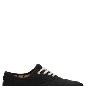TOMS Heritage Mens Canvas Casual Shoes Sneakers Lace Up Low Cut - Black - US 9