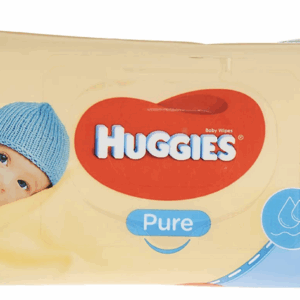 Huggies Pk56 Baby Wipes Pure Unscented Sticky Top