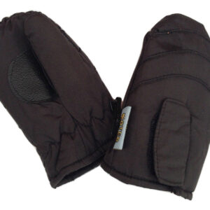 Kids Ski Gloves Mittens Waterproof Thermal Winter Snow Boys Girls Lined - Black - One Size (3-6 Years Old)