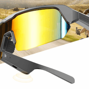 Colorful Cycling Sports Bluetooth Glasses with UV Protection and Fast Charging - Wireless Audio and Enhanced Visibility