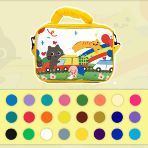 24 colors Kids Double-Layer Marker Set with Carry Case - Portable Art Supply Organizer Bag